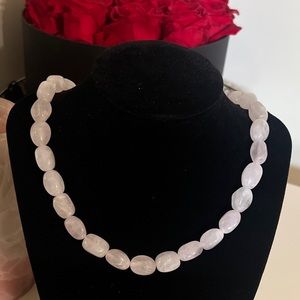 Rose Quartz Natural Faceted Beads necklace